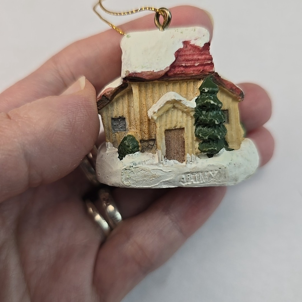 Vintage Kurt Alder Mini Santa's World Snow Cottage House Christmas Tree Ornament - Picture 9 of 12